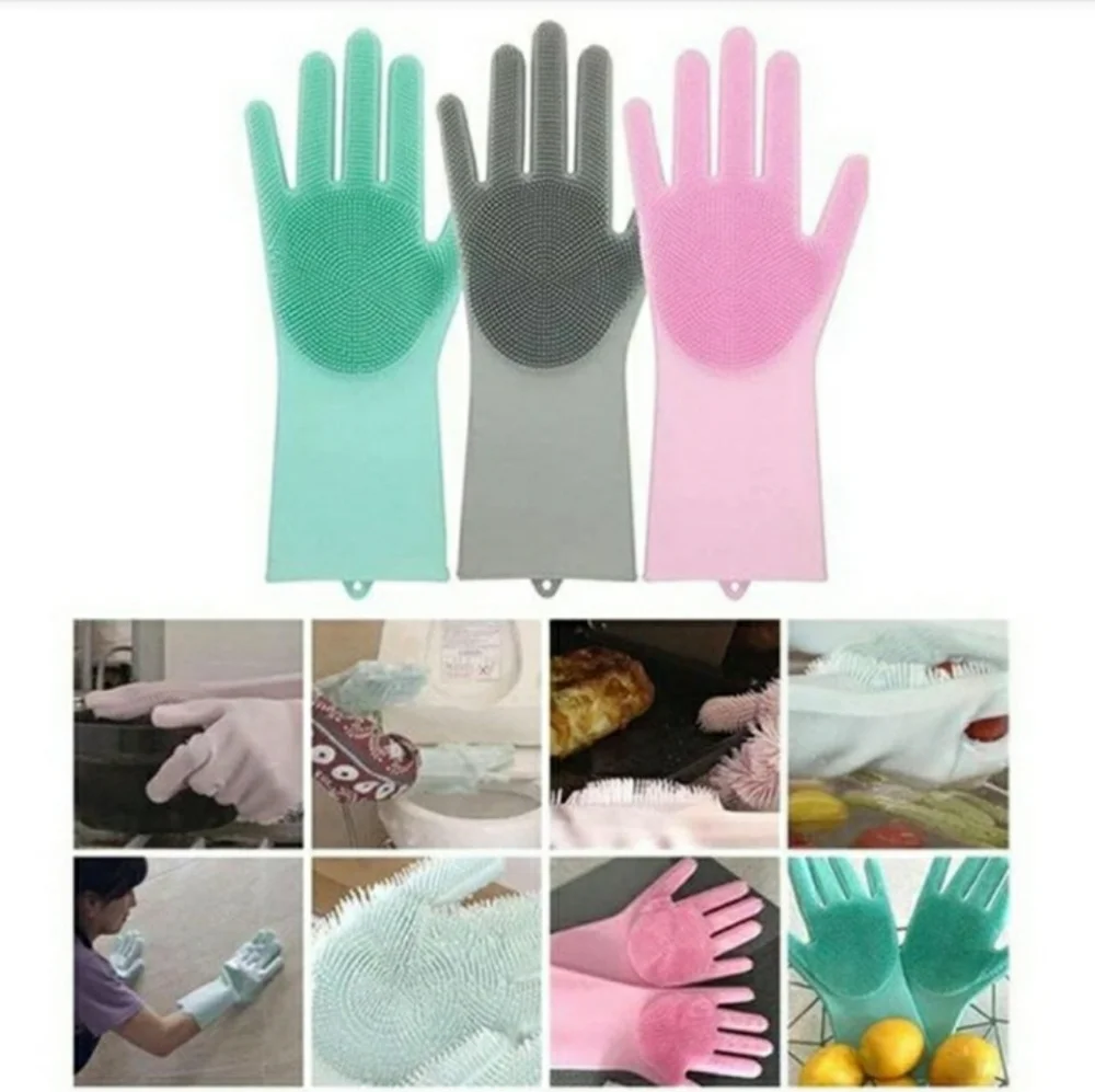 Silicone Scrubber Bristly Gloves NWOT!